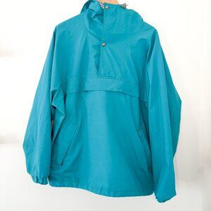 Vintage Woolrich Teal Windbreaker Jacket – No Size Tag – Measurements Included